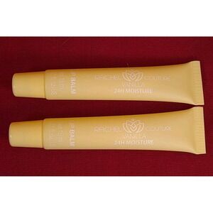 New 2 Pack Rachel Couture 24 Hour Moisture Lip Balm Vanilla‎ Full Size 15ml
